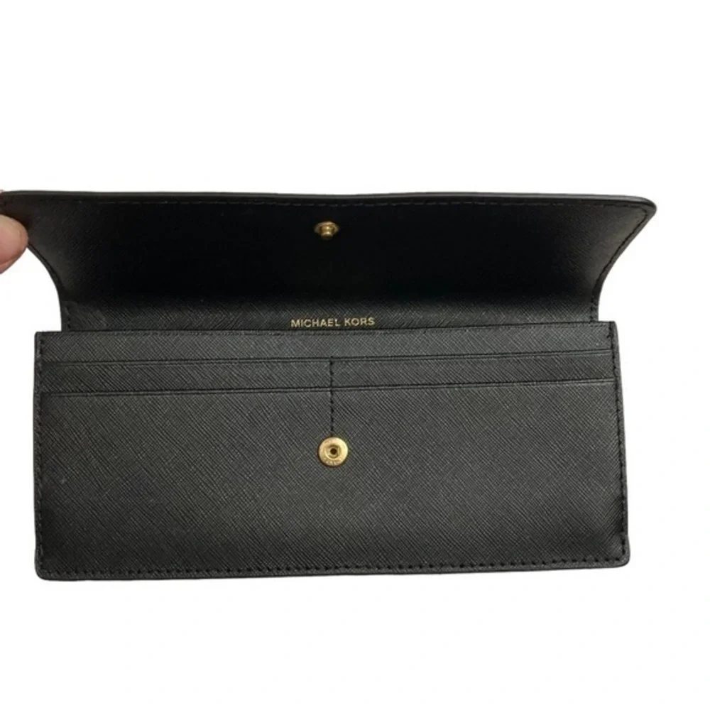 Michael Kors slim black saffiano leather wallet